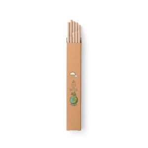 LAMONE. Lot de 10 pailles en papier kraft 3