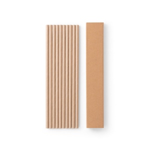 LAMONE. Lot de 10 pailles en papier kraft 2