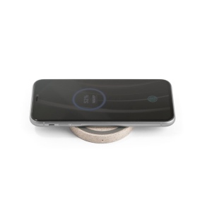 CUVIER. Chargeur sans fil 15W en ABS recyclé (65 % rABS) et fibre de paille de blé (35 %) 5