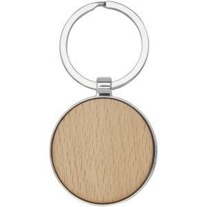 Porte-clés rond Moreno en bois de hêtre 3