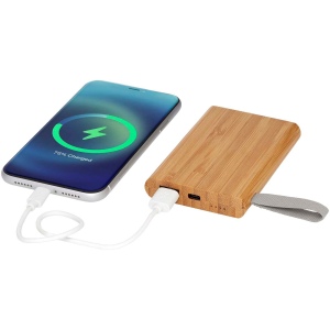 Batterie de secours Tulda de 5 000 mAh en bambou 8