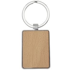 Porte-clés rectangulaire Mauro en bois de hêtre 4