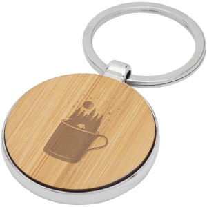 Porte-clés rond Nino en bambou 4