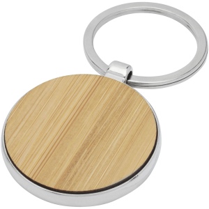 Porte-clés rond Nino en bambou 2