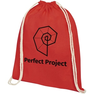 Sac à dos Oregon en coton de 140 g/m² avec cordon de serrage 5L 26