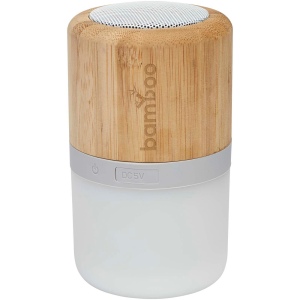 Haut-parleur Bluetooth® Aurea en bambou avec lumière 5