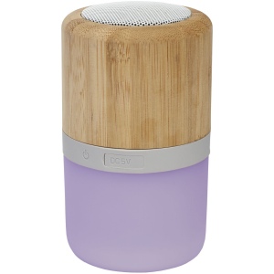 Haut-parleur Bluetooth® Aurea en bambou avec lumière 7