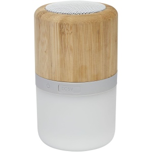 Haut-parleur Bluetooth® Aurea en bambou avec lumière 2