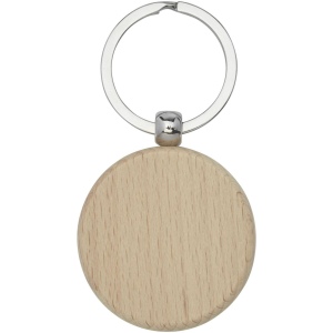 Porte-clés rond Giovanni en bois de hêtre 3