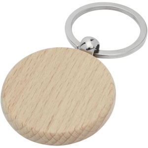 Porte-clés rond Giovanni en bois de hêtre 2