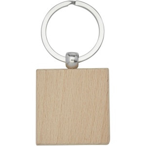 Porte-clés carré Gioia en bois de hêtre 3