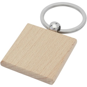 Porte-clés carré Gioia en bois de hêtre 2