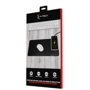 NEZUMI - TAPIS DE SOURIS AVEC CHARGEUR INDUCTION, NOIR 4