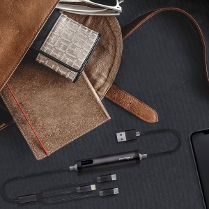 SAYO - CÂBLE USB 3 EN 1 AVEC FONCTION BATTERIE DE SECOURS 2600 mAh 7