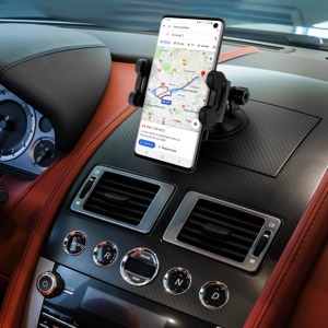 YUNIBA - SUPPORT VOITURE 3 EN 1 NOIR - POUR SMARTPHONE 6.9" 6