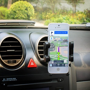 YUNIBA - SUPPORT VOITURE 3 EN 1 NOIR - POUR SMARTPHONE 6.9" 7