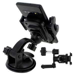 YUNIBA - SUPPORT VOITURE 3 EN 1 NOIR - POUR SMARTPHONE 6.9" 8