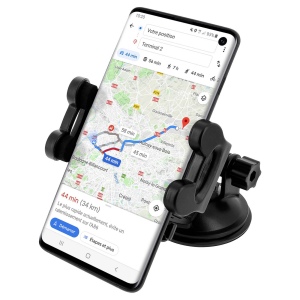 YUNIBA - SUPPORT VOITURE 3 EN 1 NOIR - POUR SMARTPHONE 6.9" 9