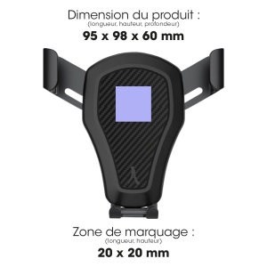 HYOKA - SUPPORT VOITURE GRAVITE AVEC FIXATION GRILLE D’AERATION 2