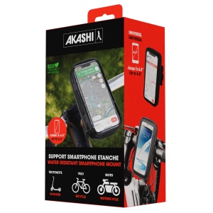AME - SUPPORT VELO/MOTO/TROTTINETTE ETANCHE POUR SMARTPHONE JUSQU’À 6,5" 4