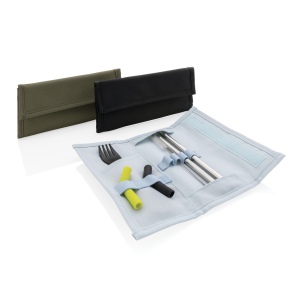 Set pailles 2 pcs et couverts Tierra 22
