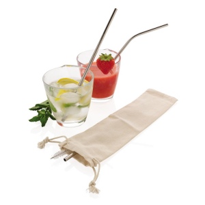 Set de pailles en acier inoxydable 4