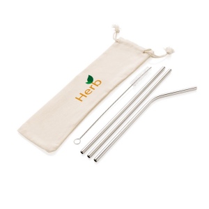 Set de pailles en acier inoxydable 7