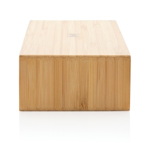 Réveil en bambou avec chargeur sans fil 5W 7