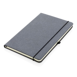 Carnet A5 à couverture rigide en cuir recyclé GRS 4