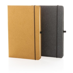 Carnet A5 à couverture rigide en cuir recyclé GRS 10