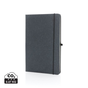Carnet A5 à couverture rigide en cuir recyclé GRS