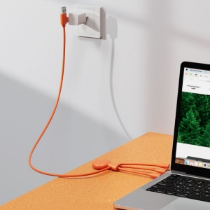 Mr Bio Long - Câble d'1 M avec une double entrée Type C/USB 26