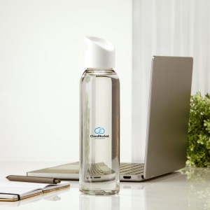 Luxeuse bouteille d'eau en RPET transparent 62