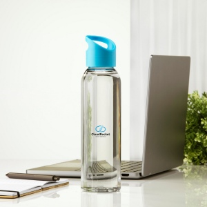 Luxeuse bouteille d'eau en RPET transparent 65