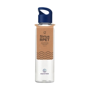 Luxeuse bouteille d'eau en RPET transparent 2