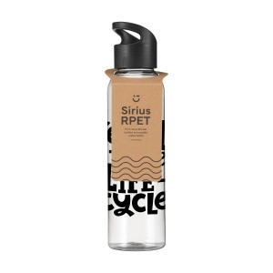 Luxeuse bouteille d'eau en RPET transparent 15