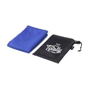 Serviette réfrigérante spéciale pour le sport/refroidissement en polyester RPET dans une pochette RPET 3