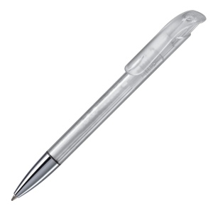 Stylo bille Atlas transparent et pointe métal 2