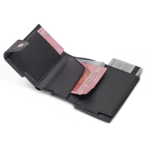 Portefeuille avec porte-cartes bleue RFID 5