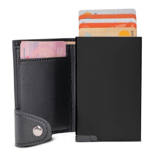 Portefeuille avec porte-cartes bleue RFID 2