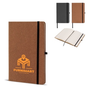 Carnet A5 couverture rigide en cuir recyclé