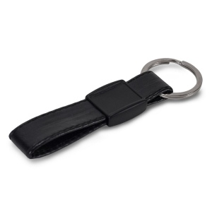 Porte-clés en cuir artificiel et métal 2