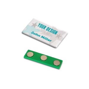 Badge aimanté 50x30mm