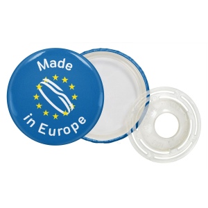 Badge bouton en pla - europe 2