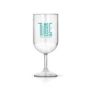 VERRE A PIED EN PLASTIQUE REUTILISABLE TRITAN 18 cl RAS BORD 6
