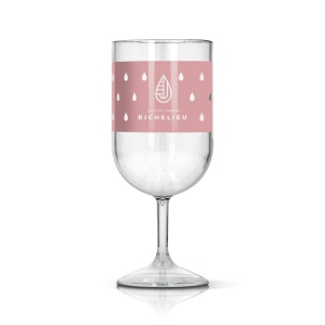 VERRE A PIED EN PLASTIQUE REUTILISABLE TRITAN 18 cl RAS BORD 7