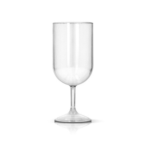VERRE A PIED EN PLASTIQUE REUTILISABLE TRITAN 18 cl RAS BORD 4
