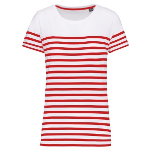 T-shirt marin col rond Bio femme 4
