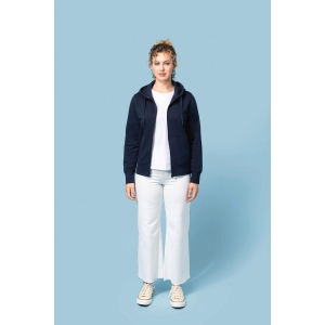 Sweat-shirt écoresponsable zippé à capuche femme 29