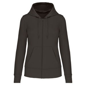 Sweat-shirt écoresponsable zippé à capuche femme 4